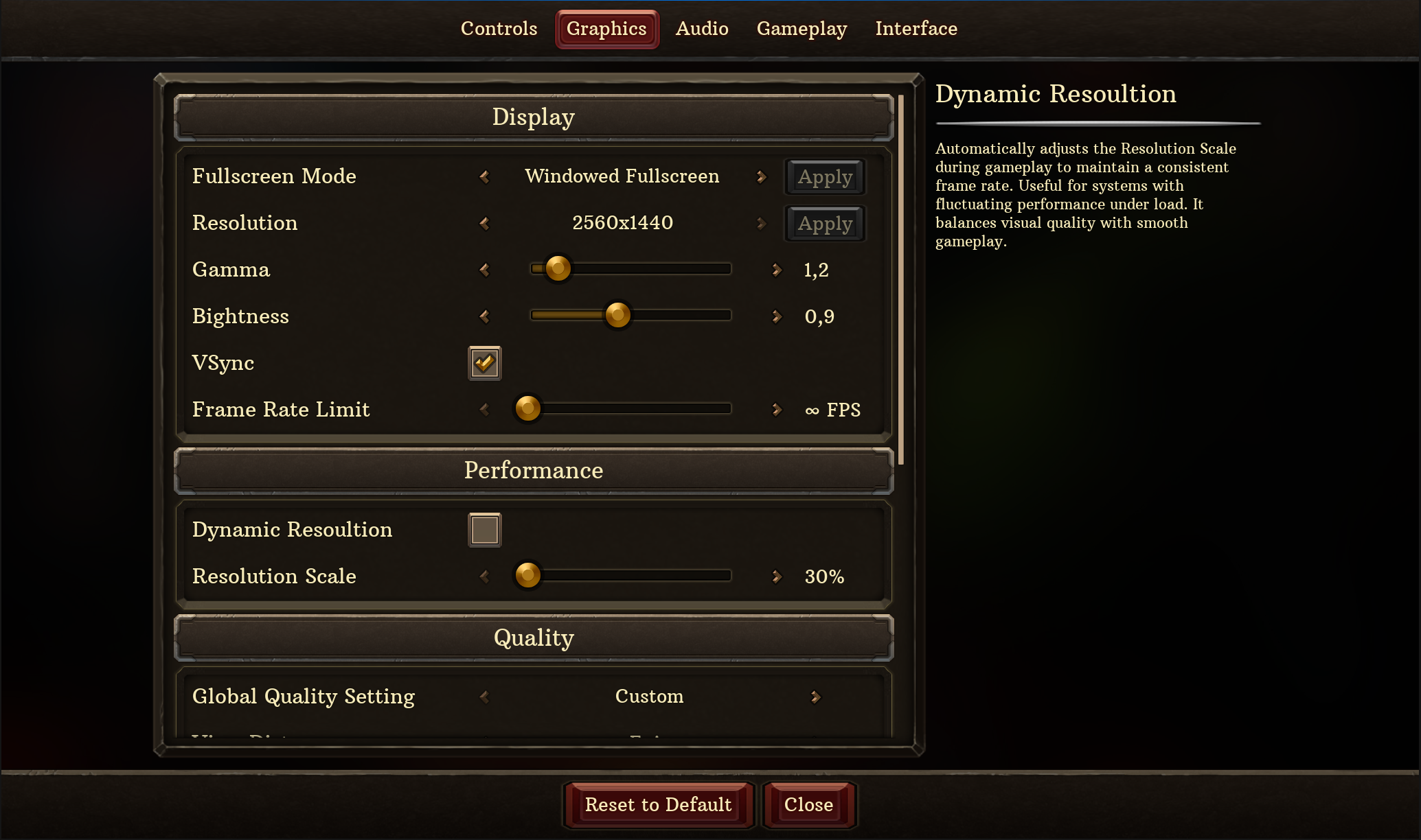 Main Menu